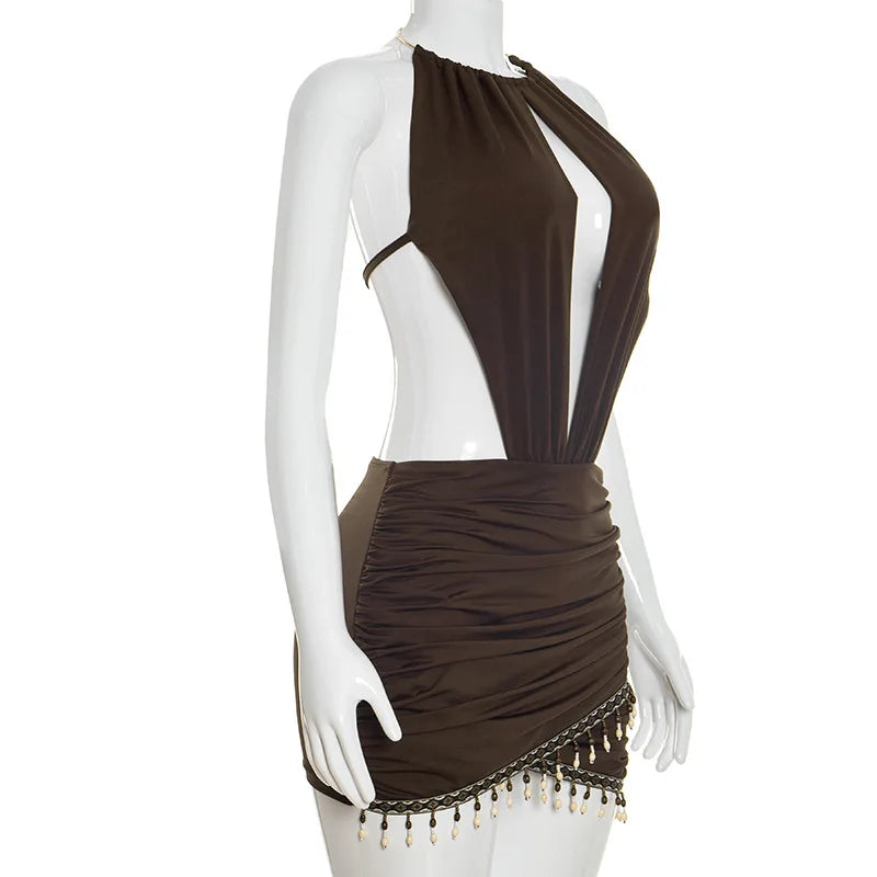 Bohemian Gyal Ruched Dress