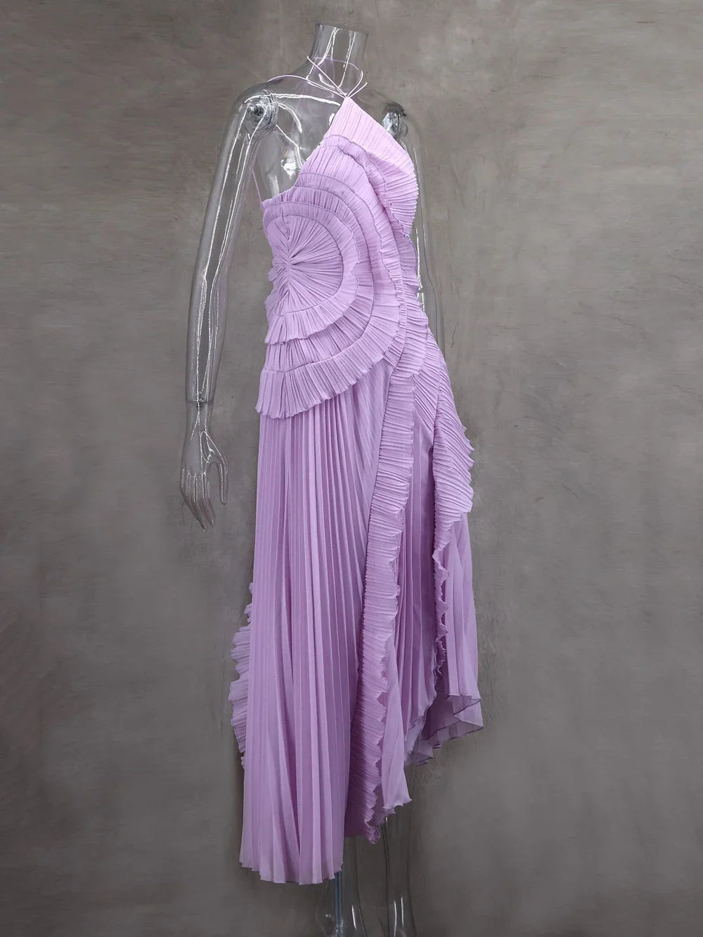 Kelsi Chiffon Ruffle Maxi Dress