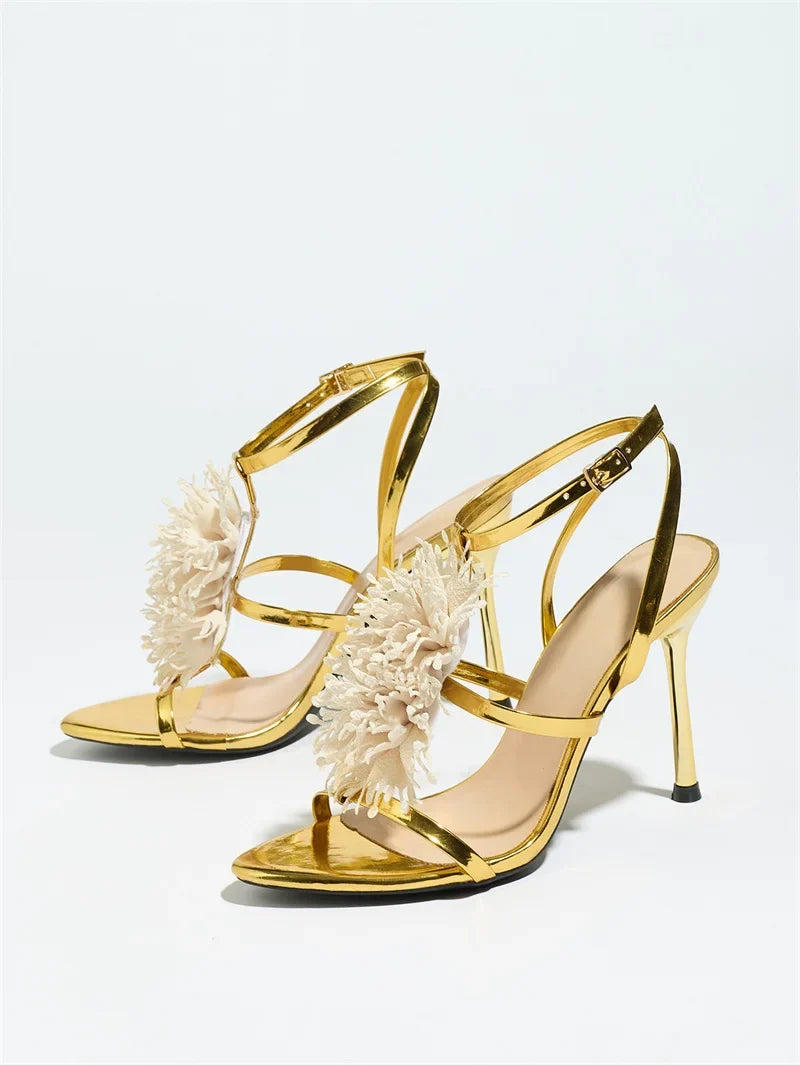 Coral High Heels