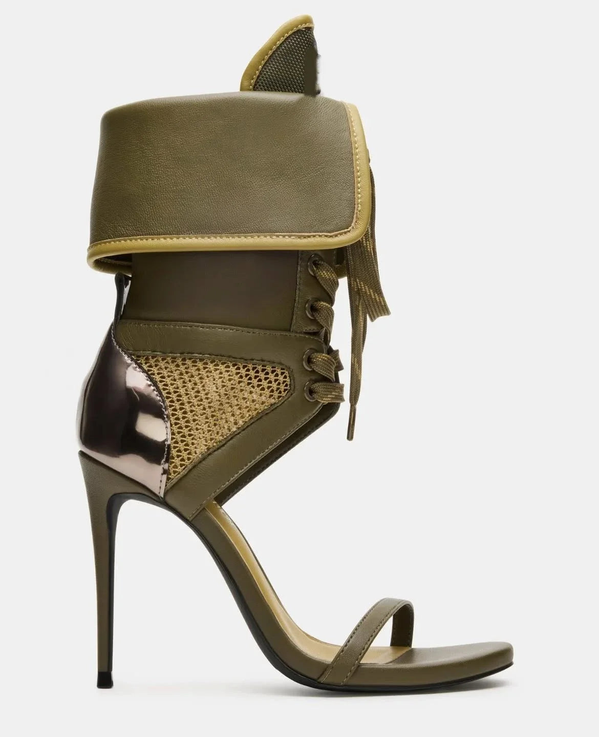 Cross Tied Belt High Heels
