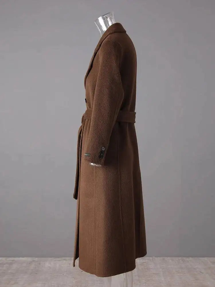 Brown Belted Trench Coat