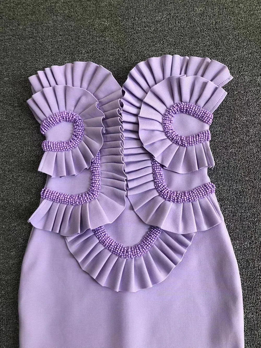 Arana Ruffles Bandage Maxi Dress