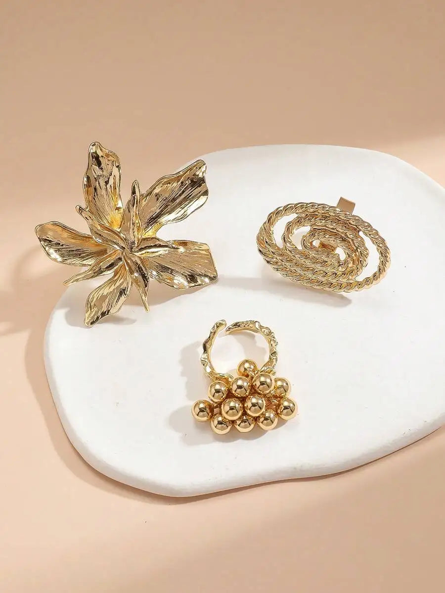 3pcs Chic Ring Set