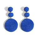 Handmade Rattan Knit Earrings