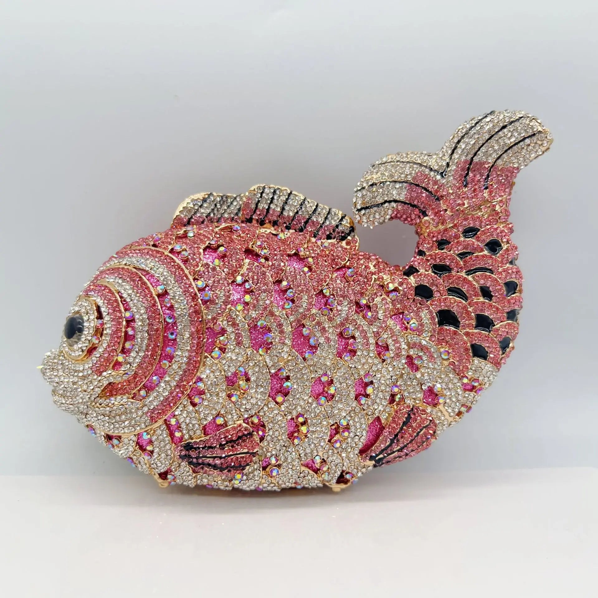 Fish Rhinestone Clutch Bag