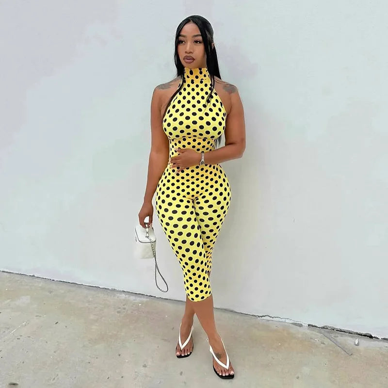 Dot Backless Romper