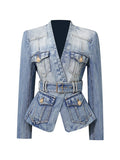 Larsa Denim Belt Jacket