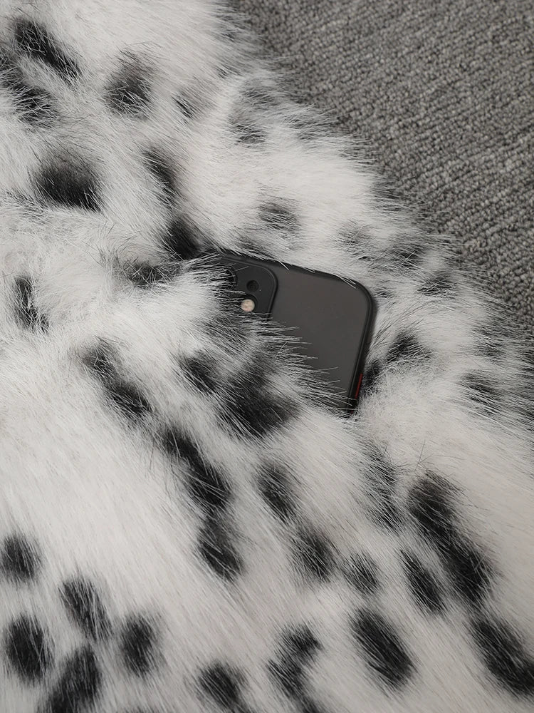 Opulent Fur Plush Coat