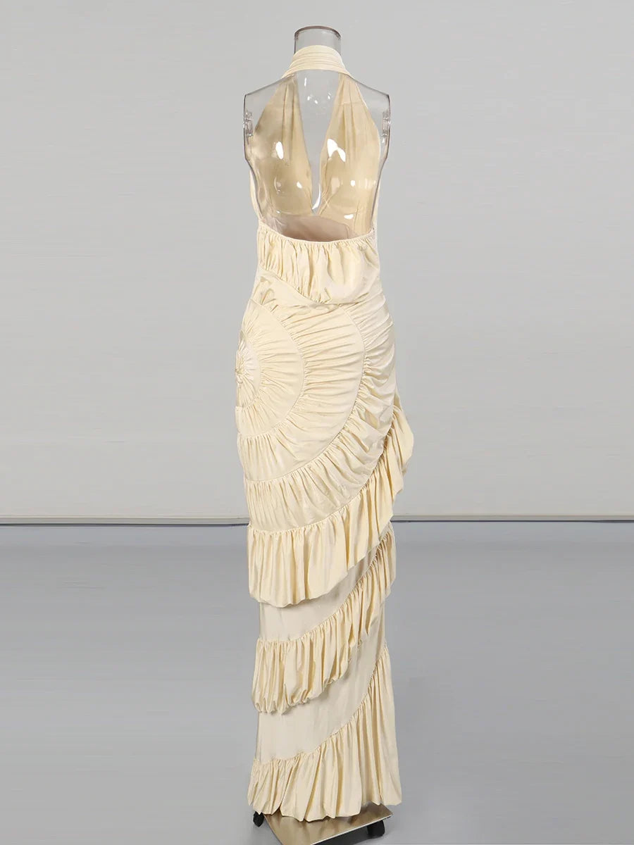 Katrine Ruffles Maxi Dress