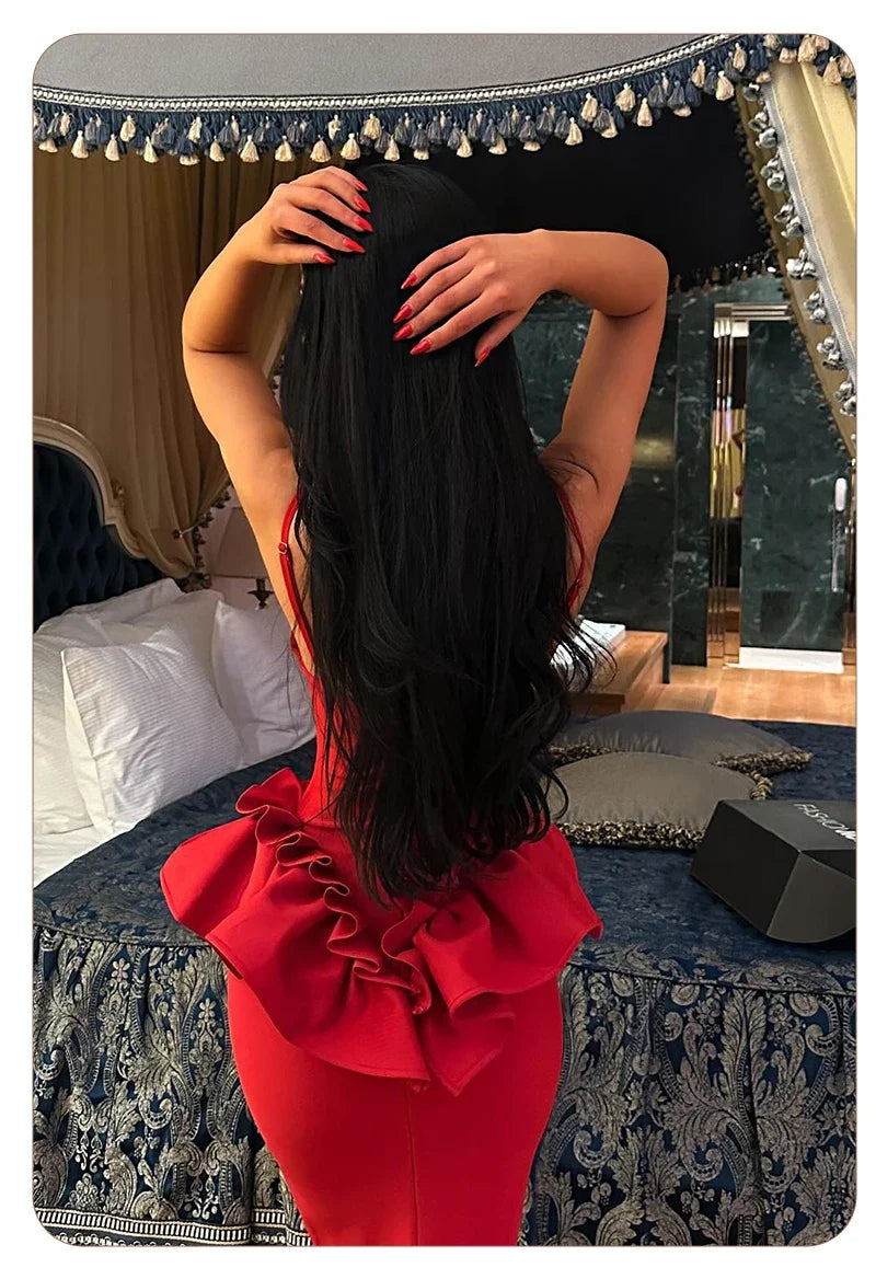 Huda Peplum Bandage Dress