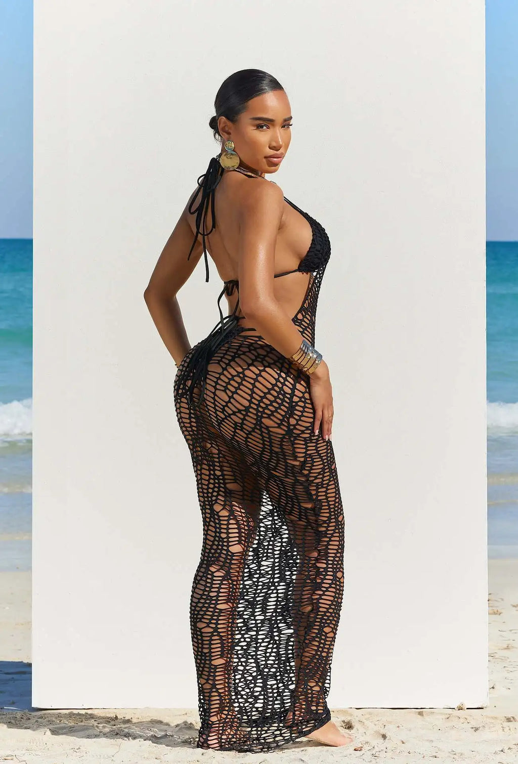 Bikini 3pcs Knitted Dress