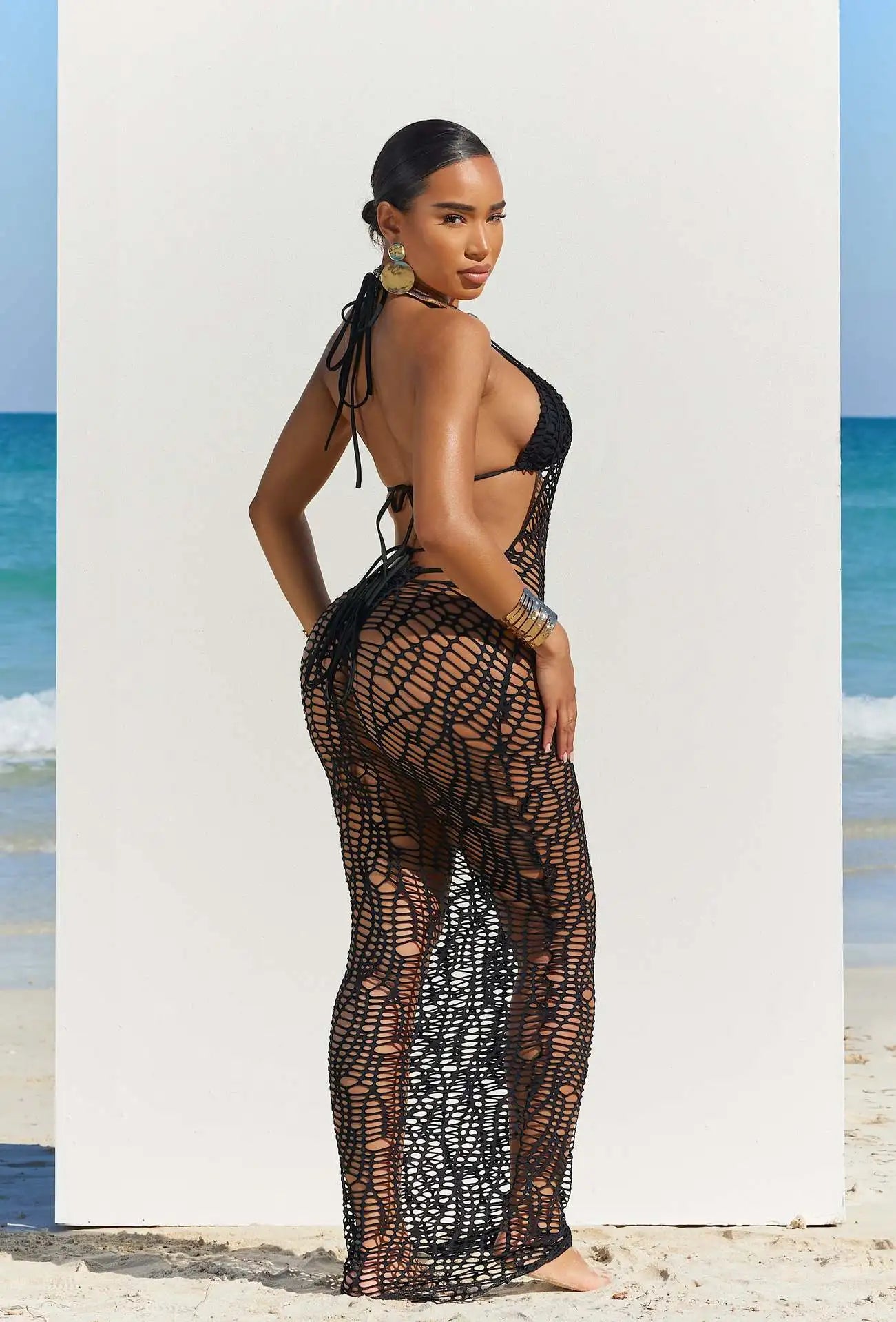 Bikini 3pcs Knitted Dress
