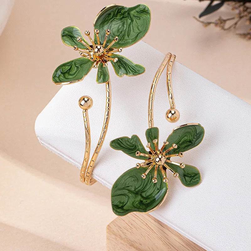 Flower Arm Cuff Bracelet
