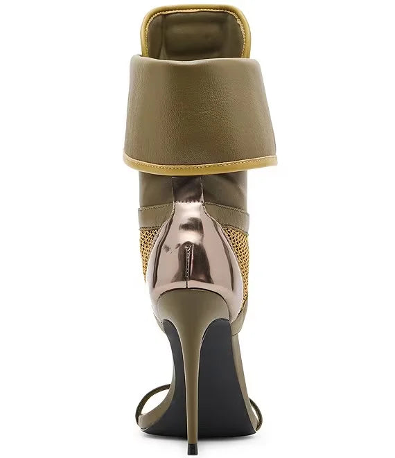 Cross Tied Belt High Heels
