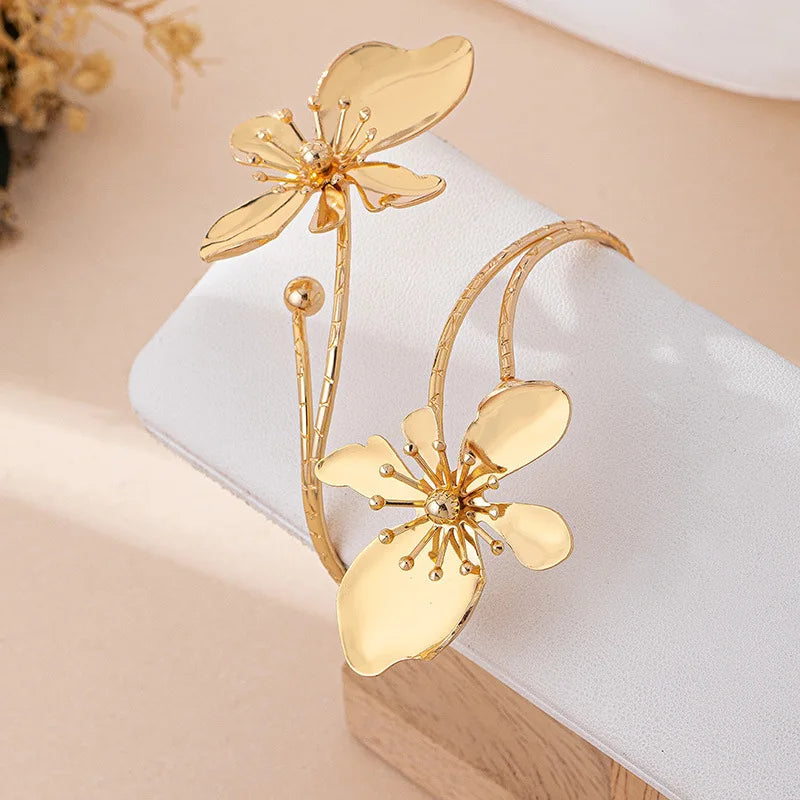 Flower Arm Cuff Bracelet