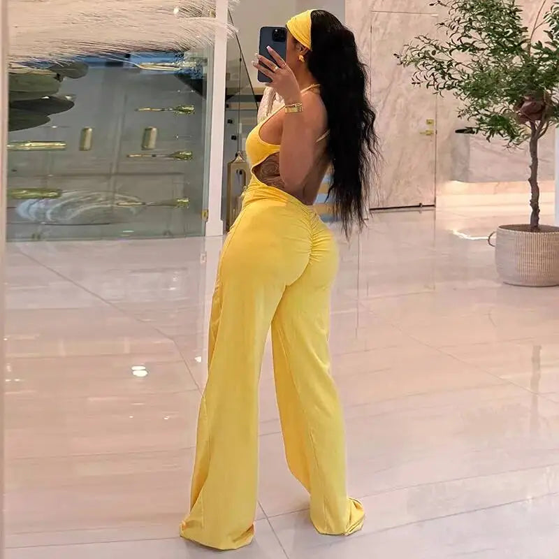 Cia Backless Wide Leg Jumpsuit