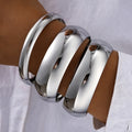3pcs Oversized Chunky Bangle Bracelet