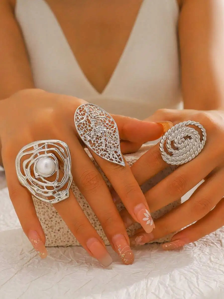 3pcs Chic Ring Set