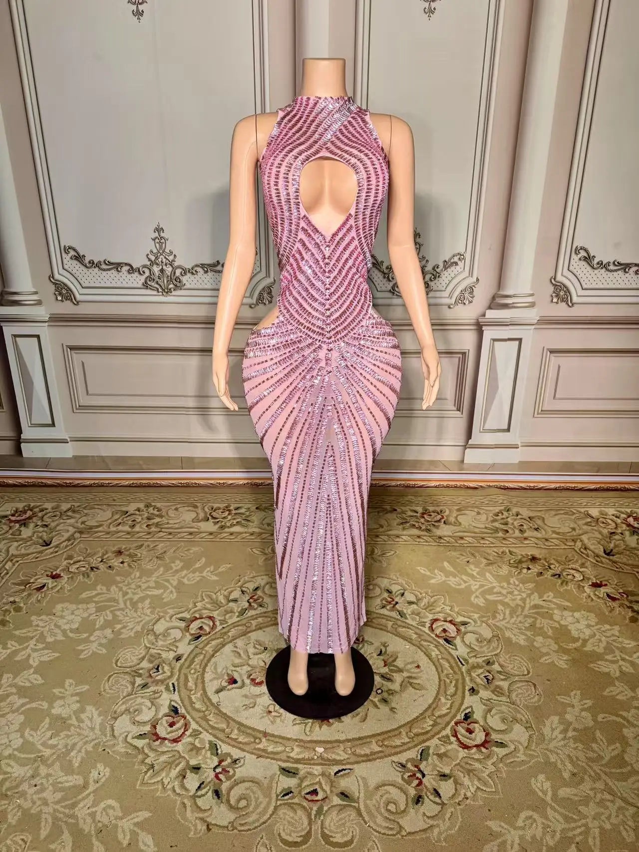Maggie Mesh Maxi Dress