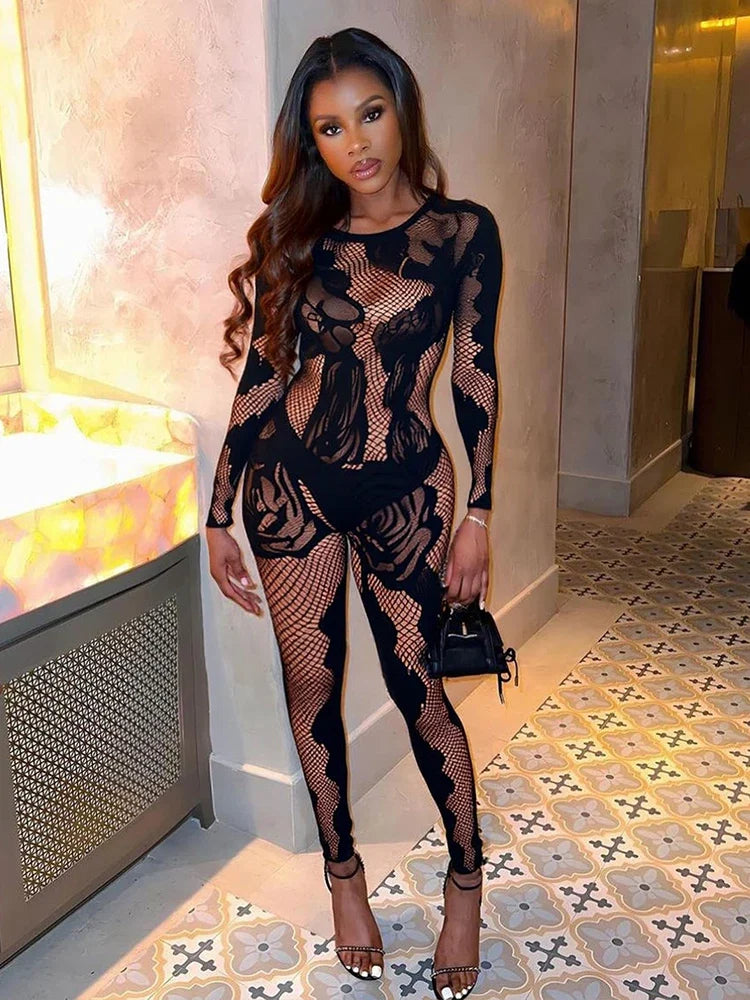 Aliana Mesh Jumpsuit
