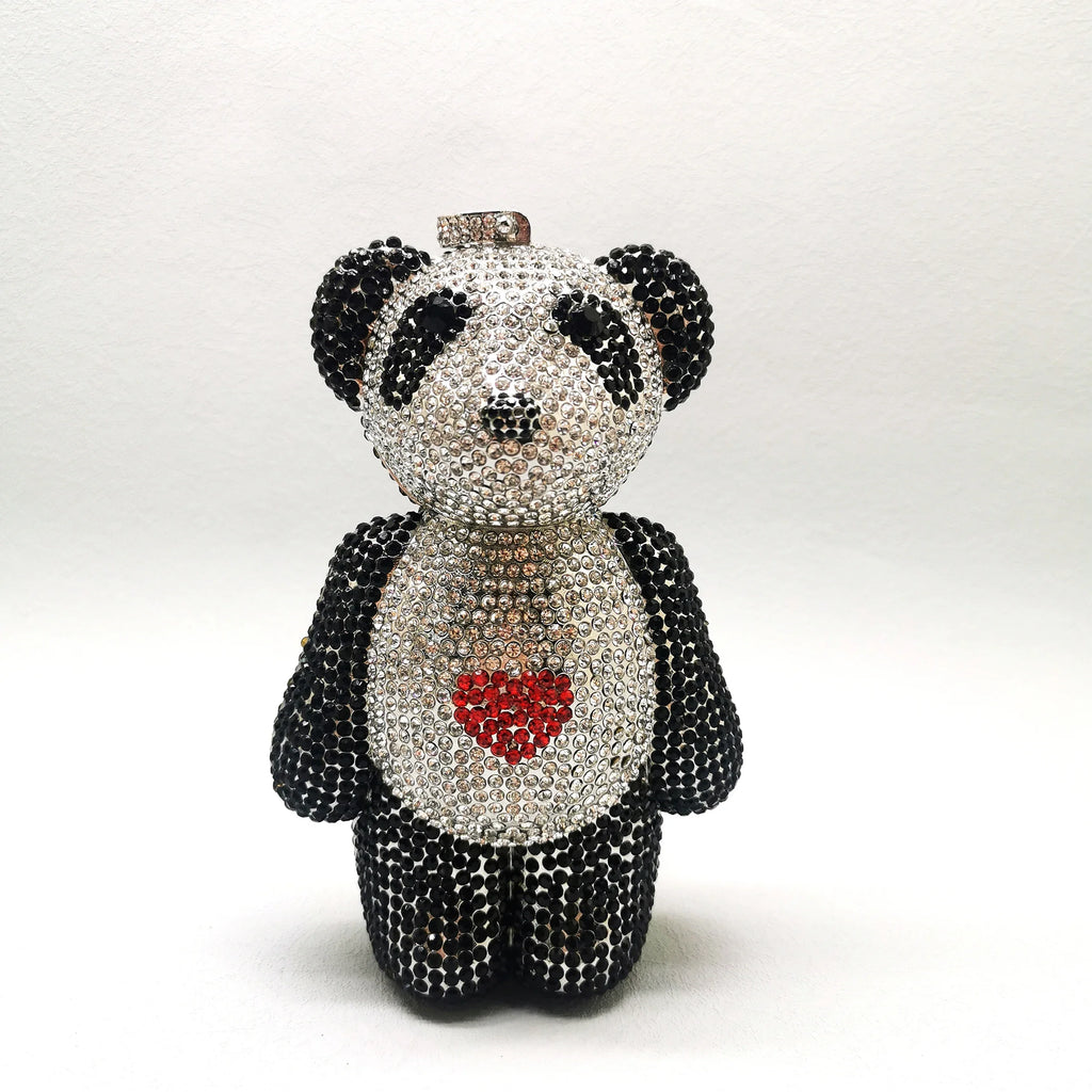 Mini Bear Diamond Clutch Bag