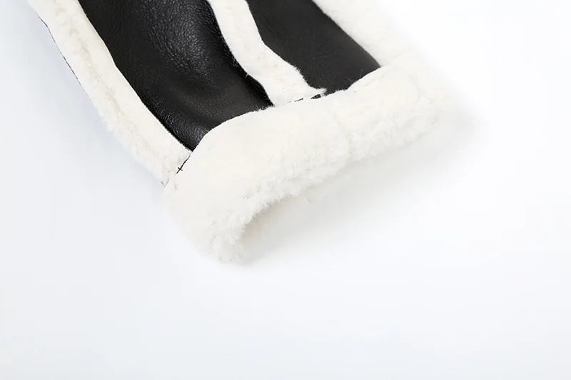 Fur Collar Crop Jacket