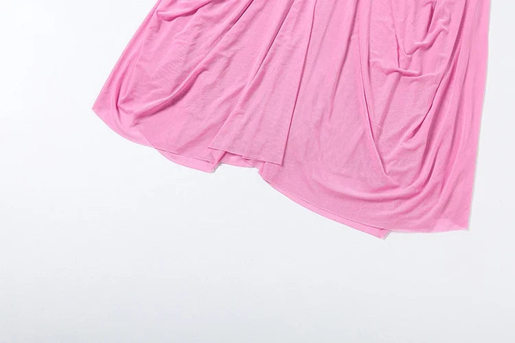 Onya Mesh Ruched Skirt Set