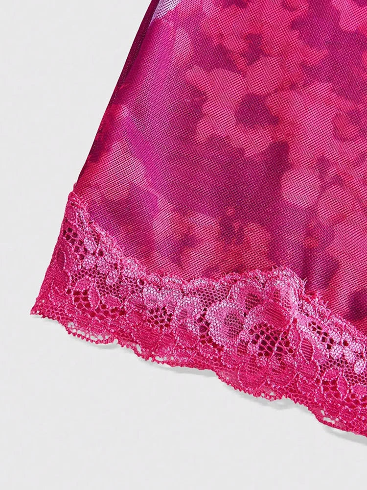 Floral Lace Mini Dress