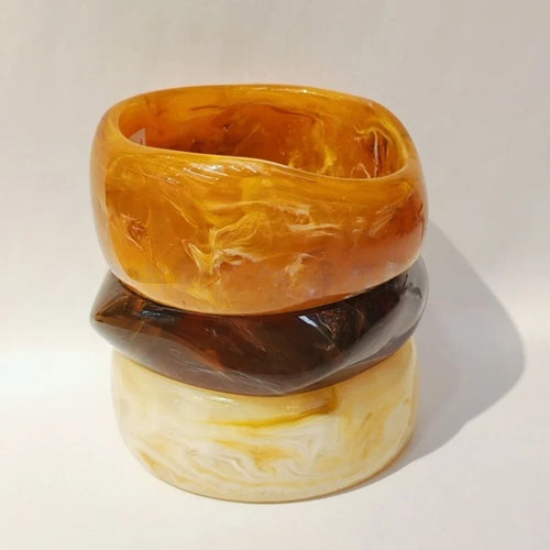 3Pcs Acrylic Chunky Bracelet