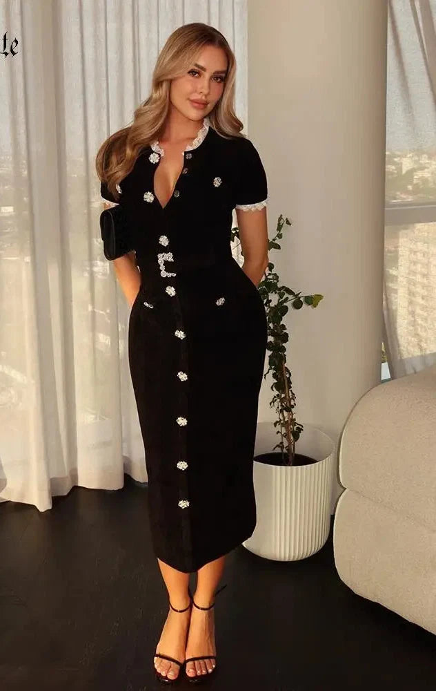 Lorena Bandage Midi Dress