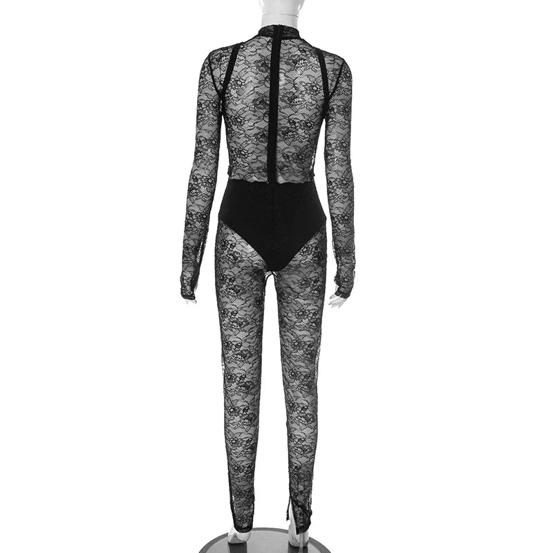Atasa Mesh Jumpsuit
