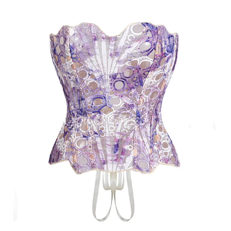 Corset Mesh Bustier Top