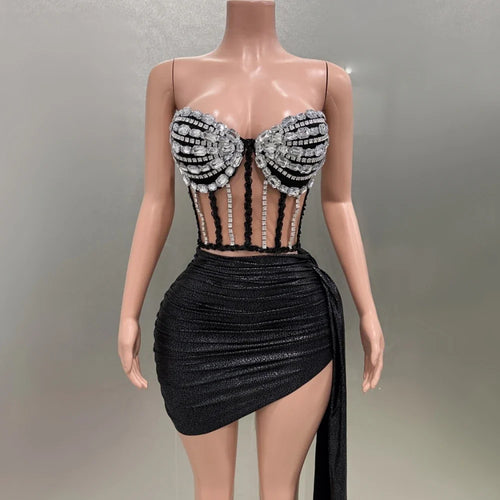 A Star Strapless Skirt Set