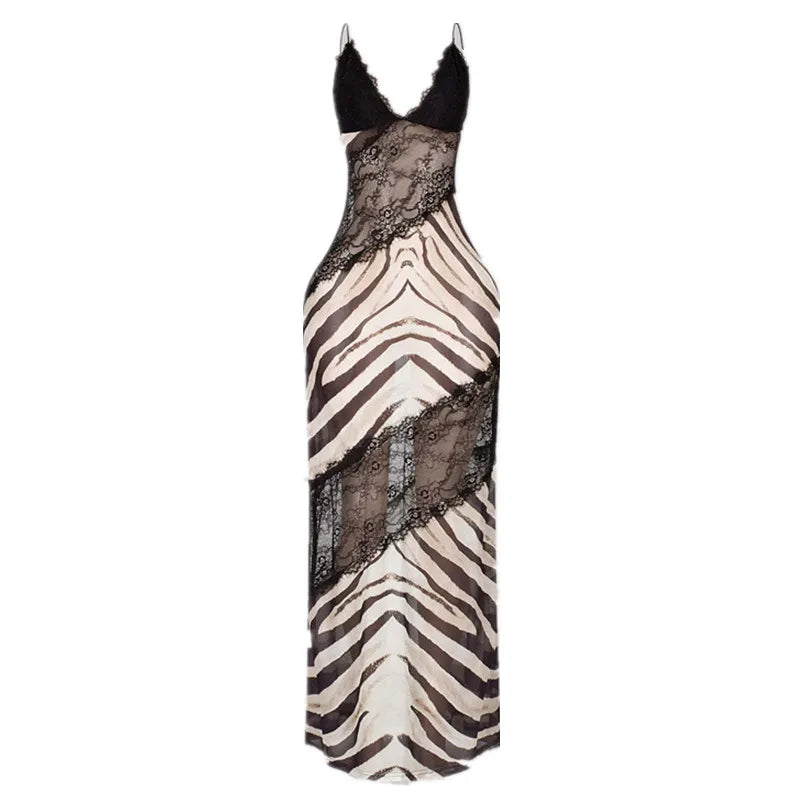 Ari Mesh Bodycon Maxi Dress