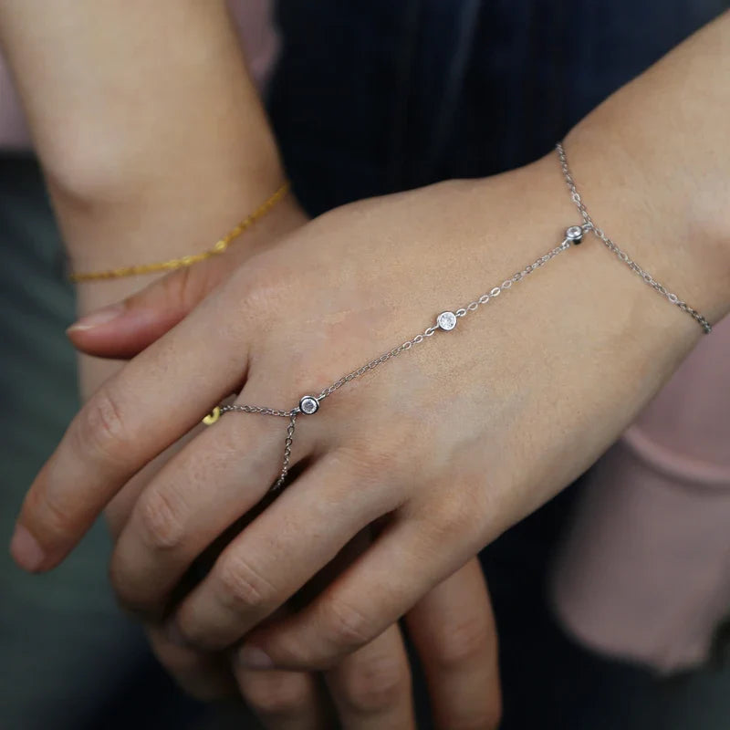 Charm Ring Wrist Bracelet