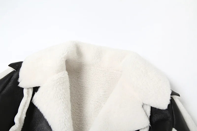 Fur Collar Crop Jacket