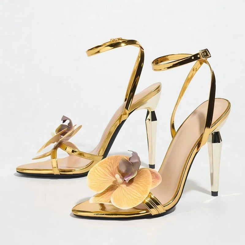 Orchid Flowers Heels