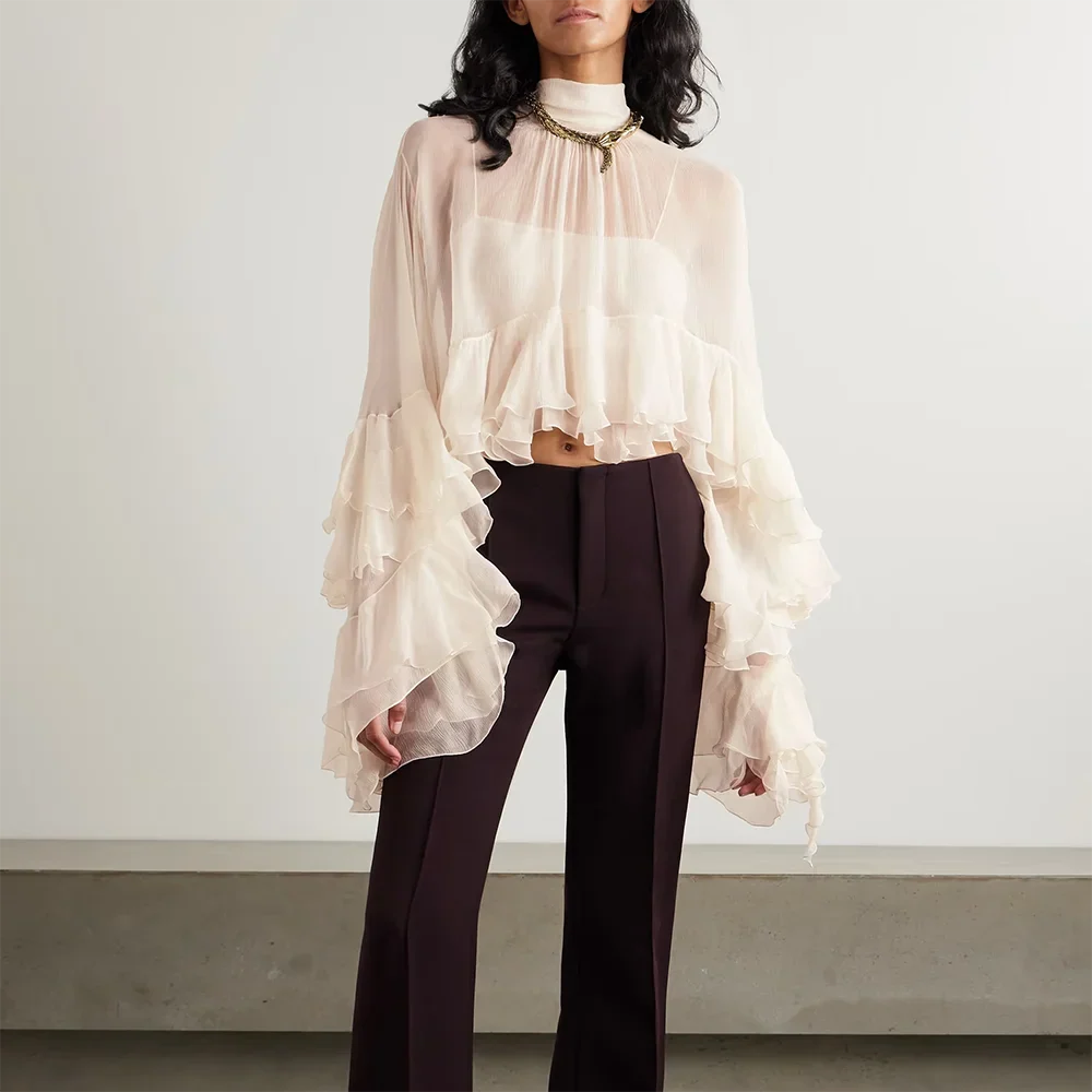 Nina Ruffle Loose Blouse
