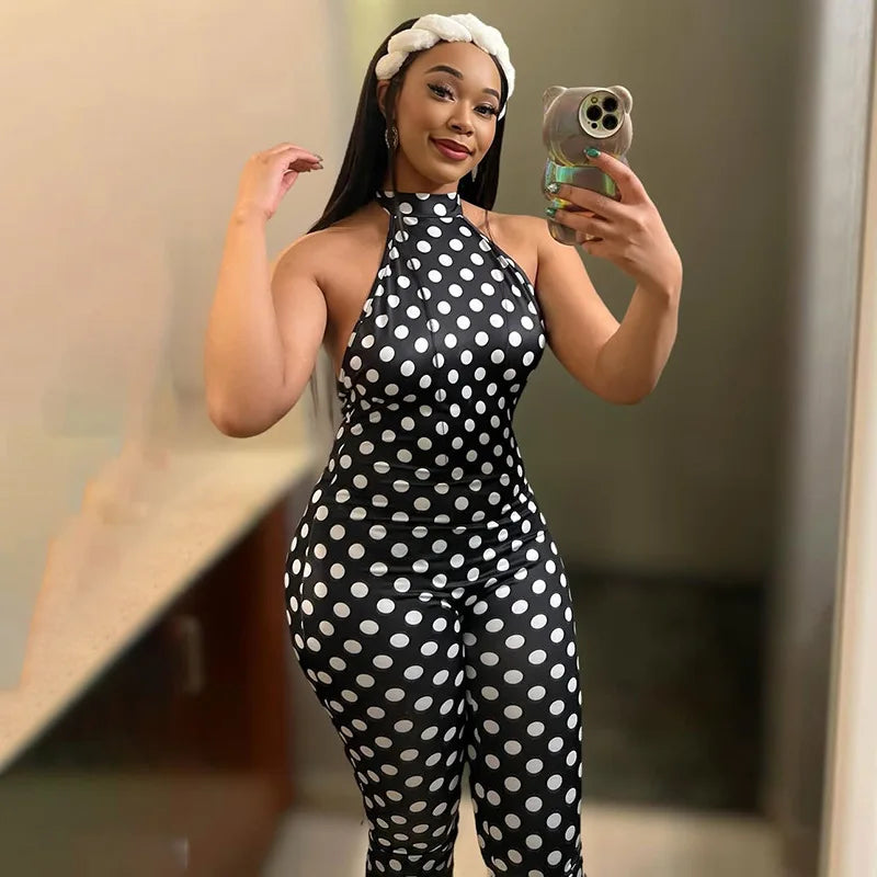 Dot Backless Romper