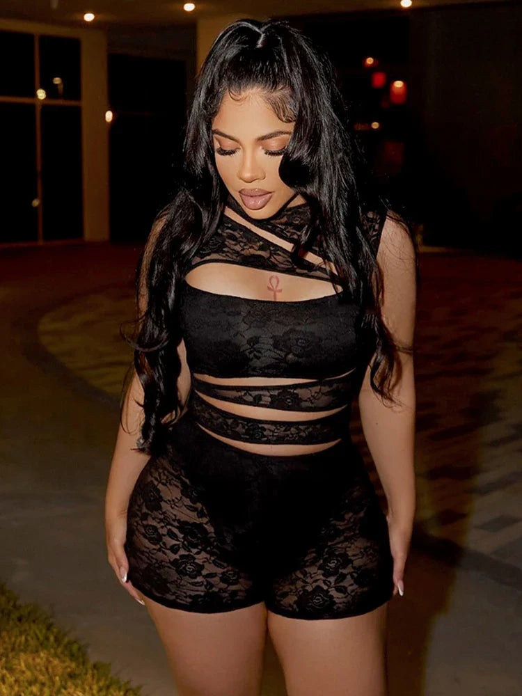 Gloria Mesh Romper