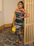 New Flame Mesh Pants Set