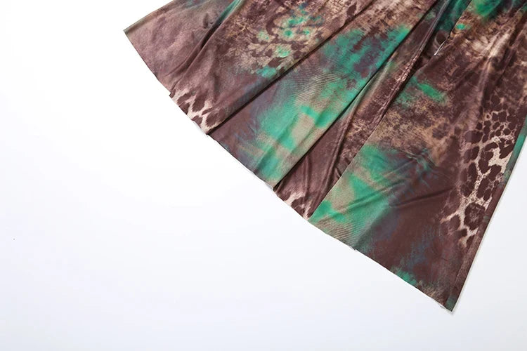 A Tie-Dye Print Maxi Dress