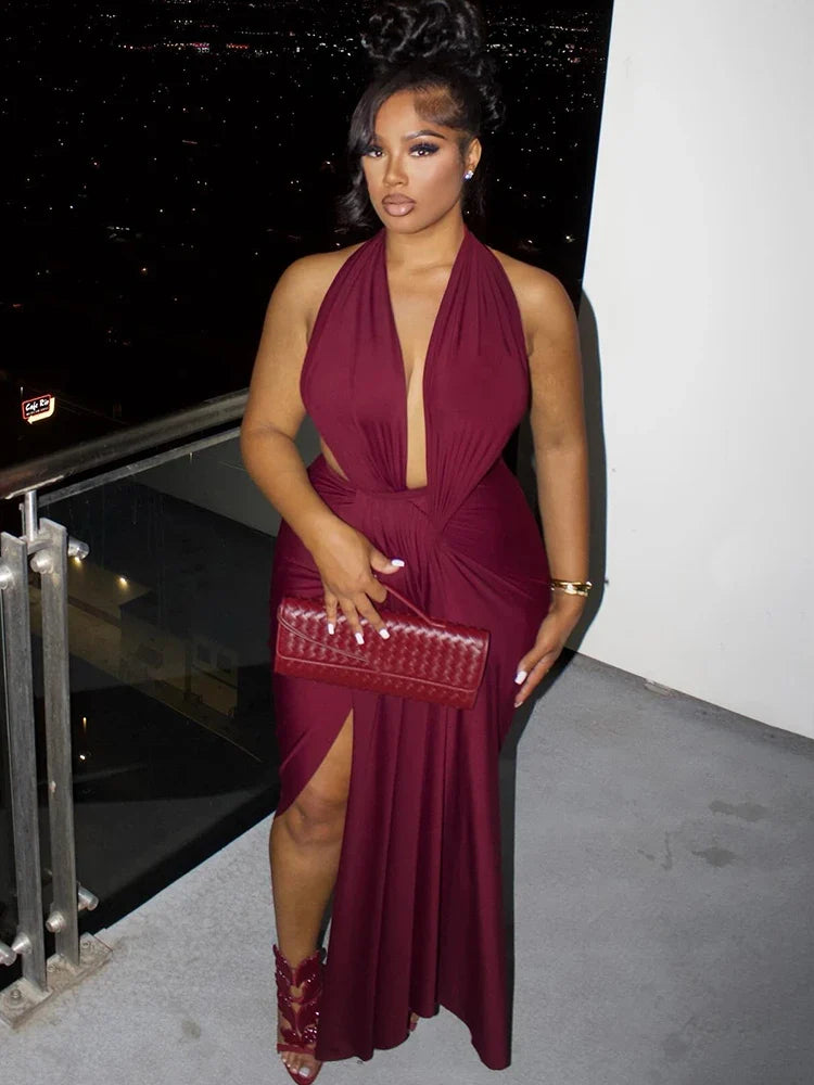 Gigi V-Neck Bodycon Dress