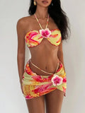 Orchid Waves Bikini 3pcs Set