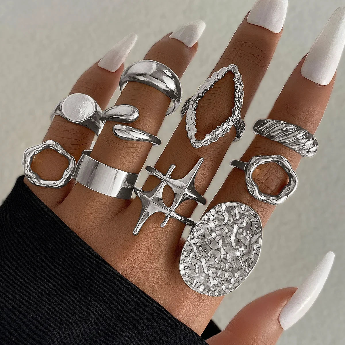 15Pcs Retro Boho Rings Set