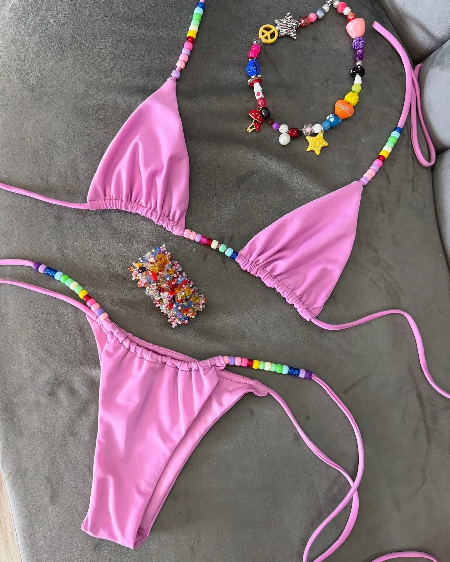 Micro Beads Bikini Set