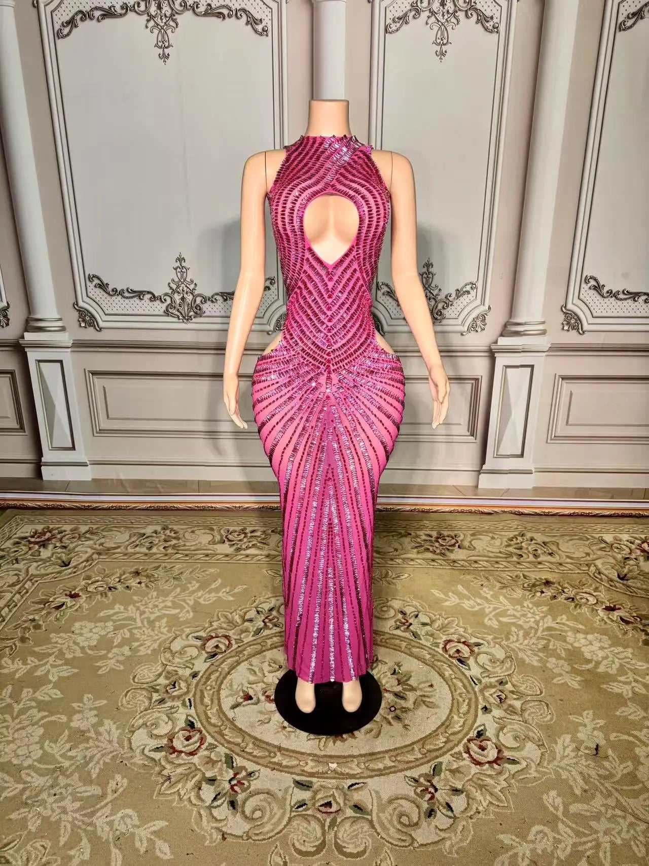 Maggie Mesh Maxi Dress