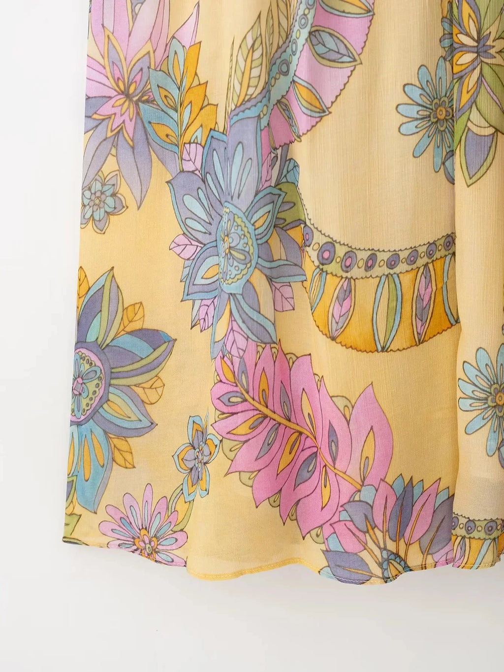 Foral Chiffon Maxi Dress