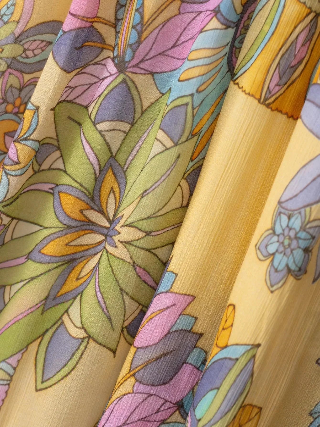 Foral Chiffon Maxi Dress