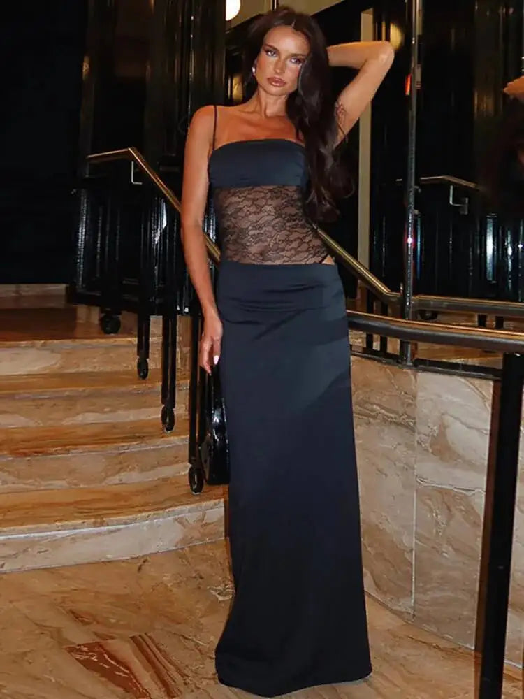 Ariana Mesh Maxi Dress